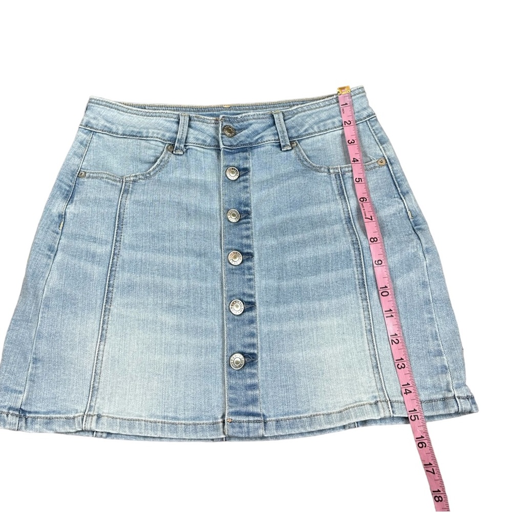 AMERICAN EAGLE: Women's Light Blue High-Waisted A-Line Denim Skirt -Size 4 - Picture 3 of 11